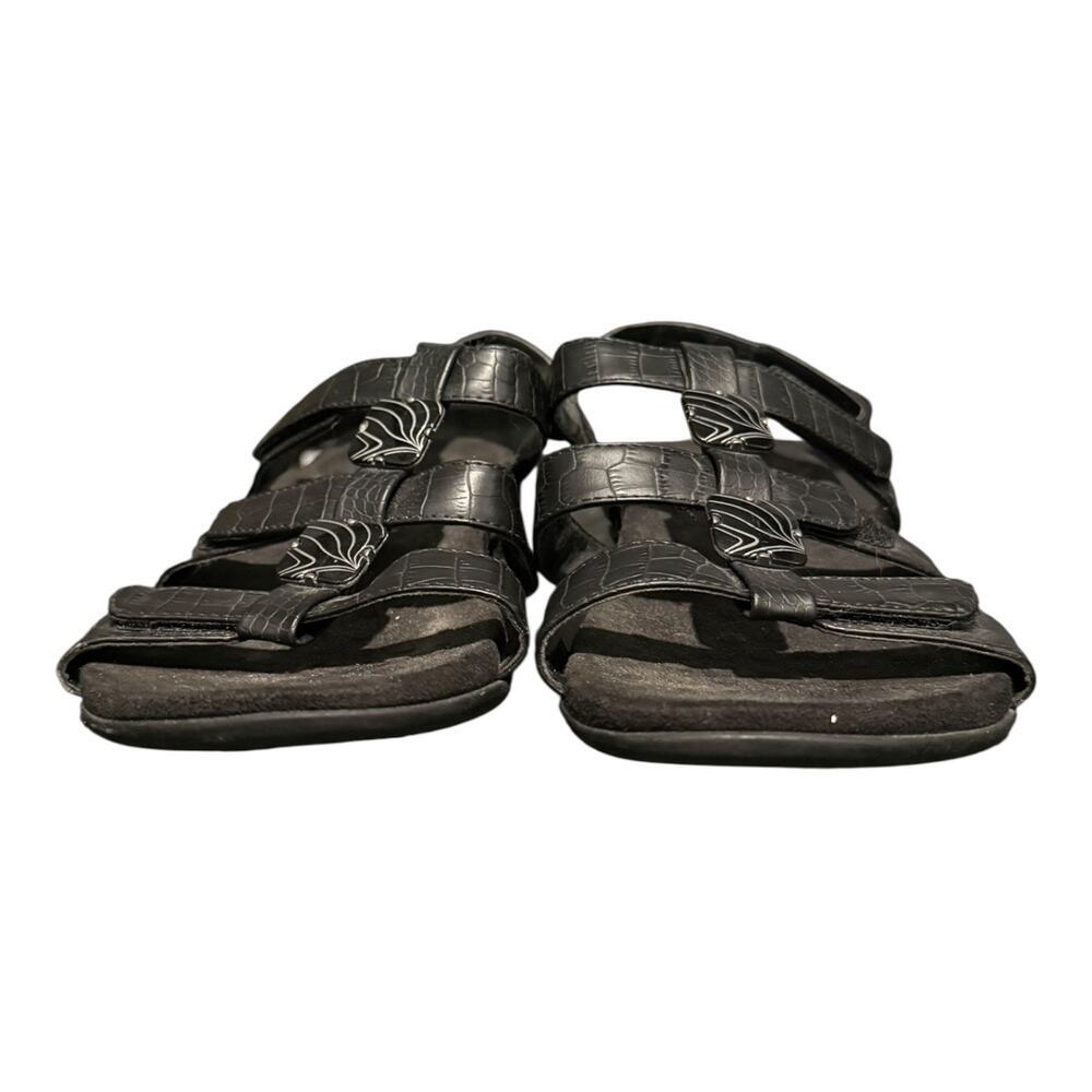 Vionic Women’s Amber Black Slingback Sandals Shoes 3 Strap w/ Medallion Size 8 - Picture 3 of 9